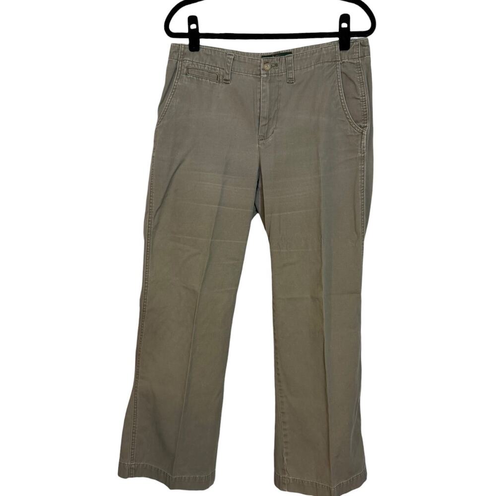 VTG 90s Y2K CLASSIC PREPPY RALPH LAUREN JEANS STRAIGHT LEG KHAKI PANTS 10 *FLAW